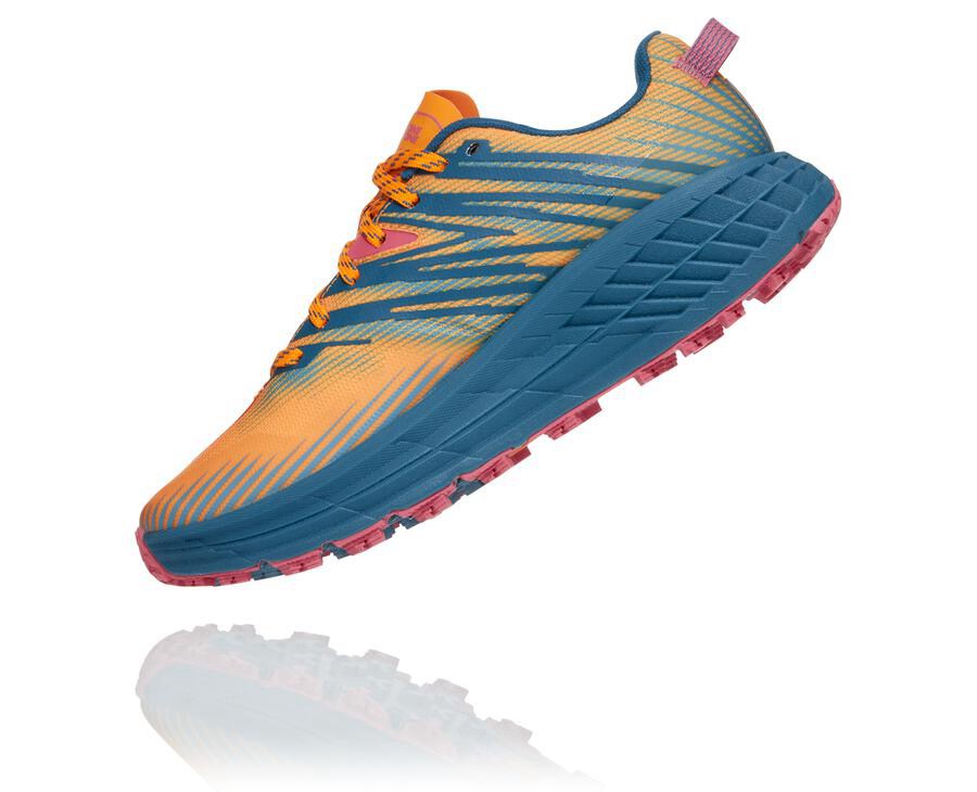 Tenis Hoka One One Trail Mujer Azules - Speedgoat 4 - KNXA14209